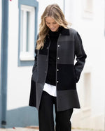Load image into Gallery viewer, COLORBLOCK COAT -  Charcoal
