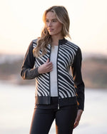 Load image into Gallery viewer, ANIMAL PRINT ZIP UP CARDIGAN - Charcoal
