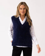 Load image into Gallery viewer, EYELASH VEST - Navy
