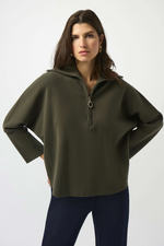 Load image into Gallery viewer, BOX 1/4 ZIP PULLOVER - Olive
