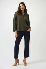 Load image into Gallery viewer, BOX 1/4 ZIP PULLOVER - Olive
