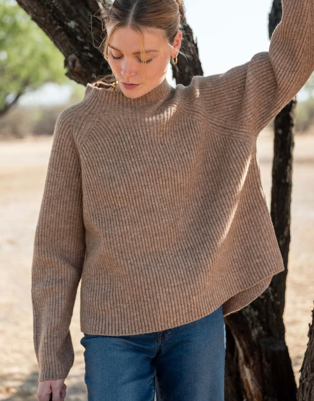 Monograph Mockneck Sweater - Driftwood