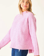 Load image into Gallery viewer, Monograph Mockneck Sweater - Pink
