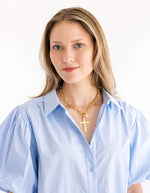 Load image into Gallery viewer, CLASSIC CROSS TOGGLE NECKLACE
