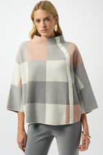 Load image into Gallery viewer, FUNNEL NECK PLAID SWEATER
