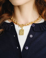 Load image into Gallery viewer, 1 Bam Bird Mahjong Tile Toggle Necklace
