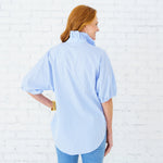 Load image into Gallery viewer, Caryn Lawn- Sissy Stripe Top Blue
