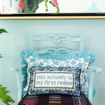 Load image into Gallery viewer, First Rodeo Needlepoint Pillow
