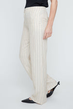 Load image into Gallery viewer, Renuar Natural Woven Striped Pant
