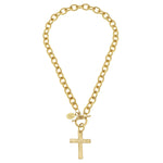 Load image into Gallery viewer, CLASSIC CROSS TOGGLE NECKLACE
