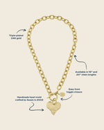 Load image into Gallery viewer, HEART TOGGLE NECKLACE
