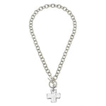 Load image into Gallery viewer, SILVER FRONT TOGGLE NECKLACE
