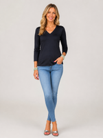 Load image into Gallery viewer, Lulu-B Black Long sleeve top
