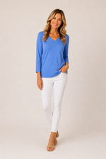 Load image into Gallery viewer, Lulu-B Periwinkle Long sleeve top
