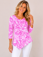 Load image into Gallery viewer, Lulu-B Breeze Pink Asymmetric Top
