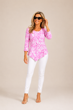Load image into Gallery viewer, Lulu-B Breeze Pink Asymmetric Top
