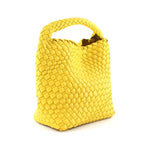 Load image into Gallery viewer, Medium Woven Hobo Crossbody Bag- Yellow
