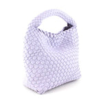 Load image into Gallery viewer, Medium Woven Hobo Crossbody Bag- Purple
