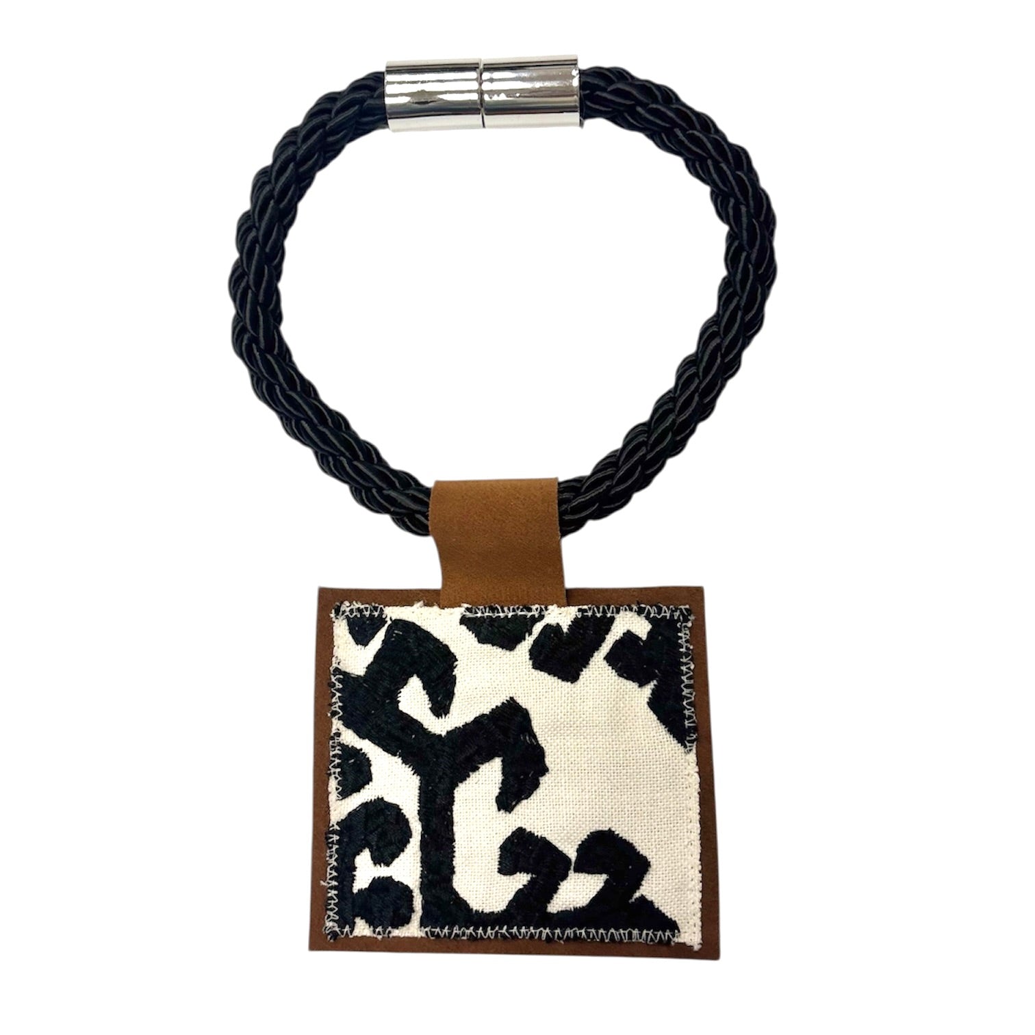 ORIJINAL - BLACK ROPE PENDANT NECKLACE 6