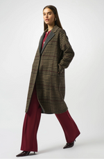 Load image into Gallery viewer, Wool Blend Plaid Double-Faced Coat
