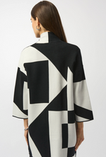 Load image into Gallery viewer, Jacquard Sweater Knit Colour-Block Cover-Up
