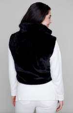 Load image into Gallery viewer, Renuar Faux Fur Vest - Black
