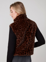 Load image into Gallery viewer, Renuar Faux Fur Vest - Chestnut

