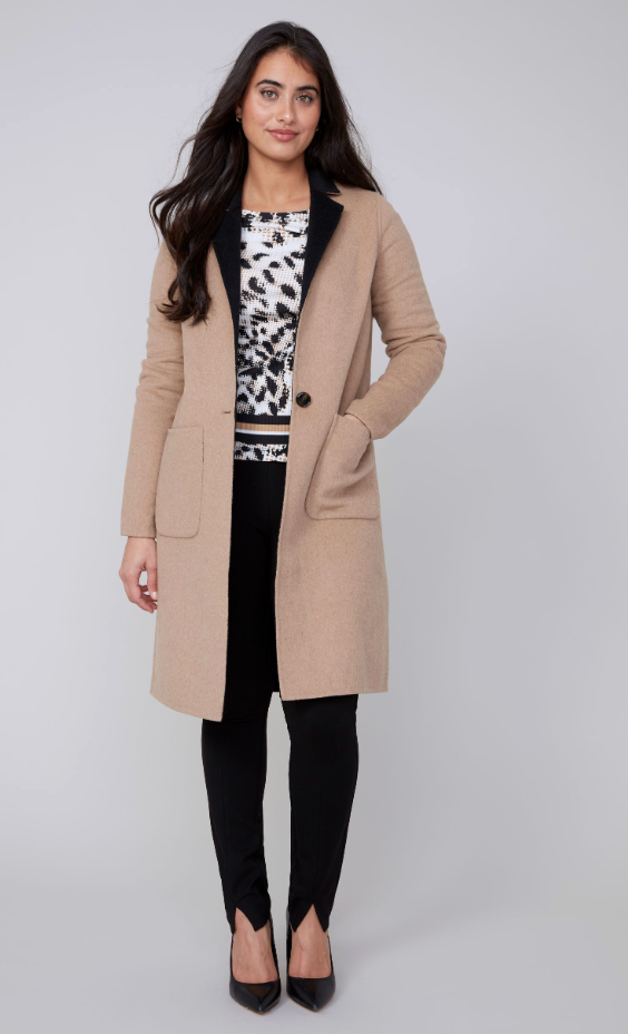 Reunar Reversible Jacket - Tan & Black Combo