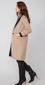 Load image into Gallery viewer, Reunar Reversible Jacket - Tan &amp; Black Combo
