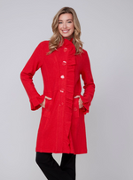 Load image into Gallery viewer, Scarlett Ruffled Jacket - Red
