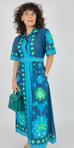 Load image into Gallery viewer, CHELSEA DRESS | IZNIK NAVY
