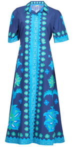 Load image into Gallery viewer, CHELSEA DRESS | IZNIK NAVY
