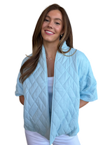 Load image into Gallery viewer, Caryn Lawn Penny Puffer Jacker : Light blue
