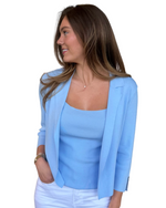 Load image into Gallery viewer, Joseph Ribkoff Open-front Office Blouse Style with Square Neck Tank
