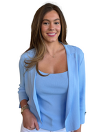Load image into Gallery viewer, Joseph Ribkoff Open-front Office Blouse Style with Square Neck Tank
