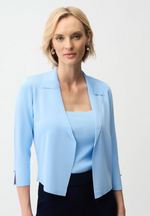 Load image into Gallery viewer, Joseph Ribkoff Open-front Office Blouse Style with Square Neck Tank
