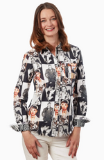 Load image into Gallery viewer, Dizzy Lizzie Cape Cod Fringe Details Audrey Print
