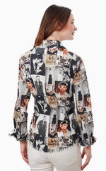 Load image into Gallery viewer, Dizzy Lizzie Cape Cod Fringe Details Audrey Print
