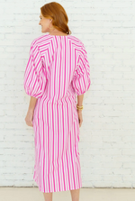 Load image into Gallery viewer, Coco Palm Beach Dress - Red &amp; Pink
