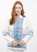 Load image into Gallery viewer, The Santorini Stitch Top
