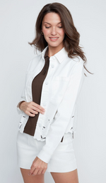 Load image into Gallery viewer, Cutout Jacket - Creme
