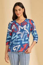 Load image into Gallery viewer, Pop 3/4 Sleeve Top
