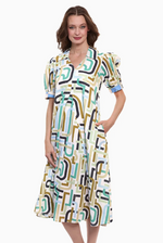 Load image into Gallery viewer, Montauk Dress Abstract Print
