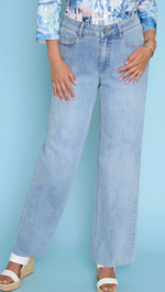 Load image into Gallery viewer, Glitter Wide-Leg Regular Length Jeans
