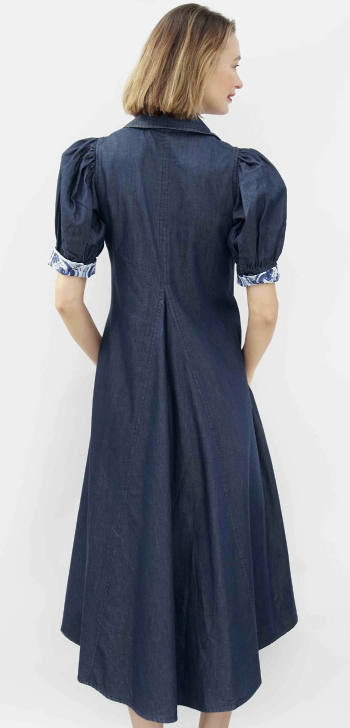 Montauk Trapeze Denim Dress – Carriage House Clothing