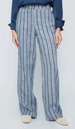 Load image into Gallery viewer, Indigo Business Striped Pant

