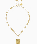 Load image into Gallery viewer, 1 Bam Bird Mahjong Tile Medium Paperclip Necklace
