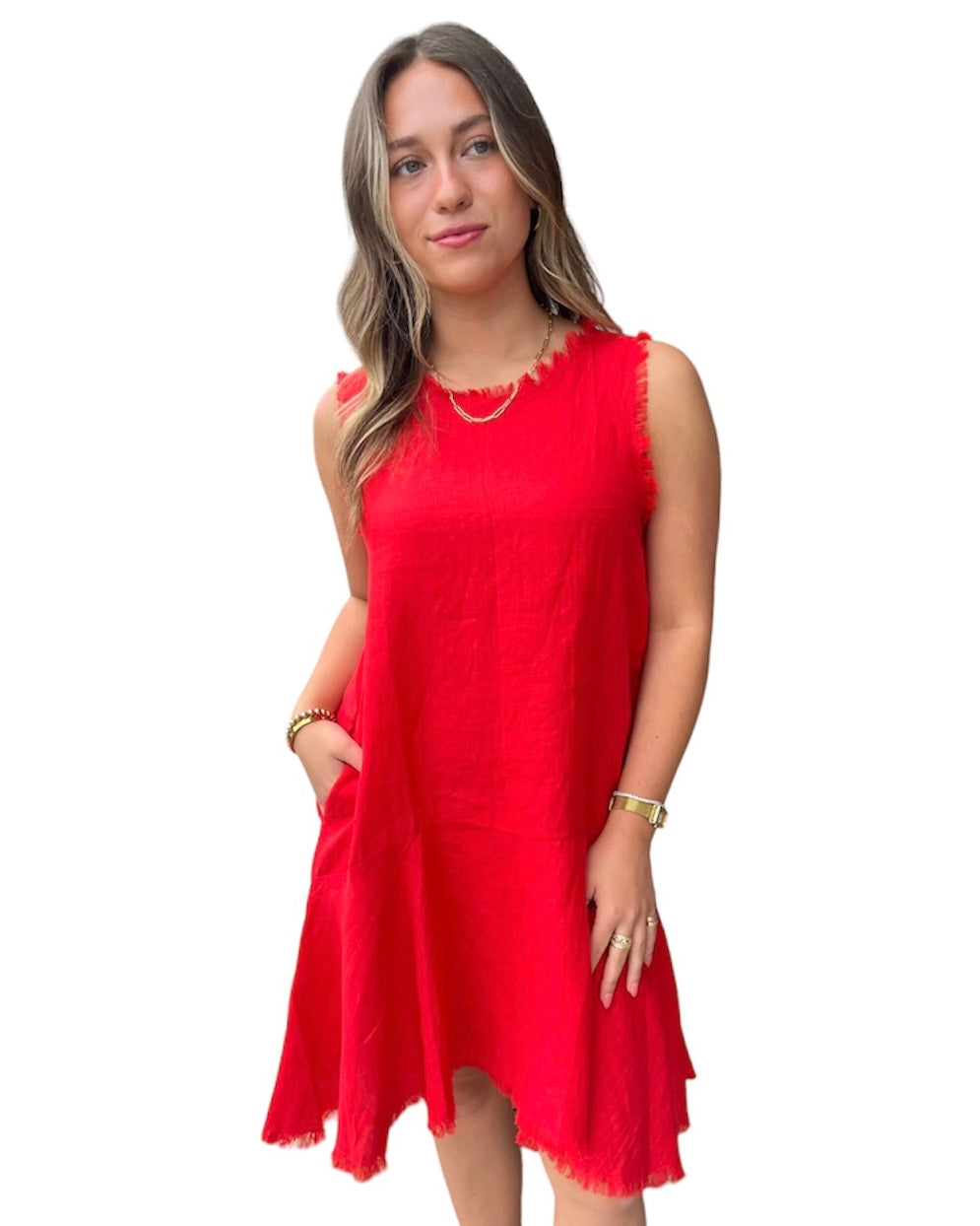 POSITANO DRESS - Red