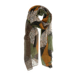 Load image into Gallery viewer, WALNUT ABSTRACT TIGER SCARF
