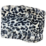 Load image into Gallery viewer, FUZZY CHEETAH SCARF - BLACK
